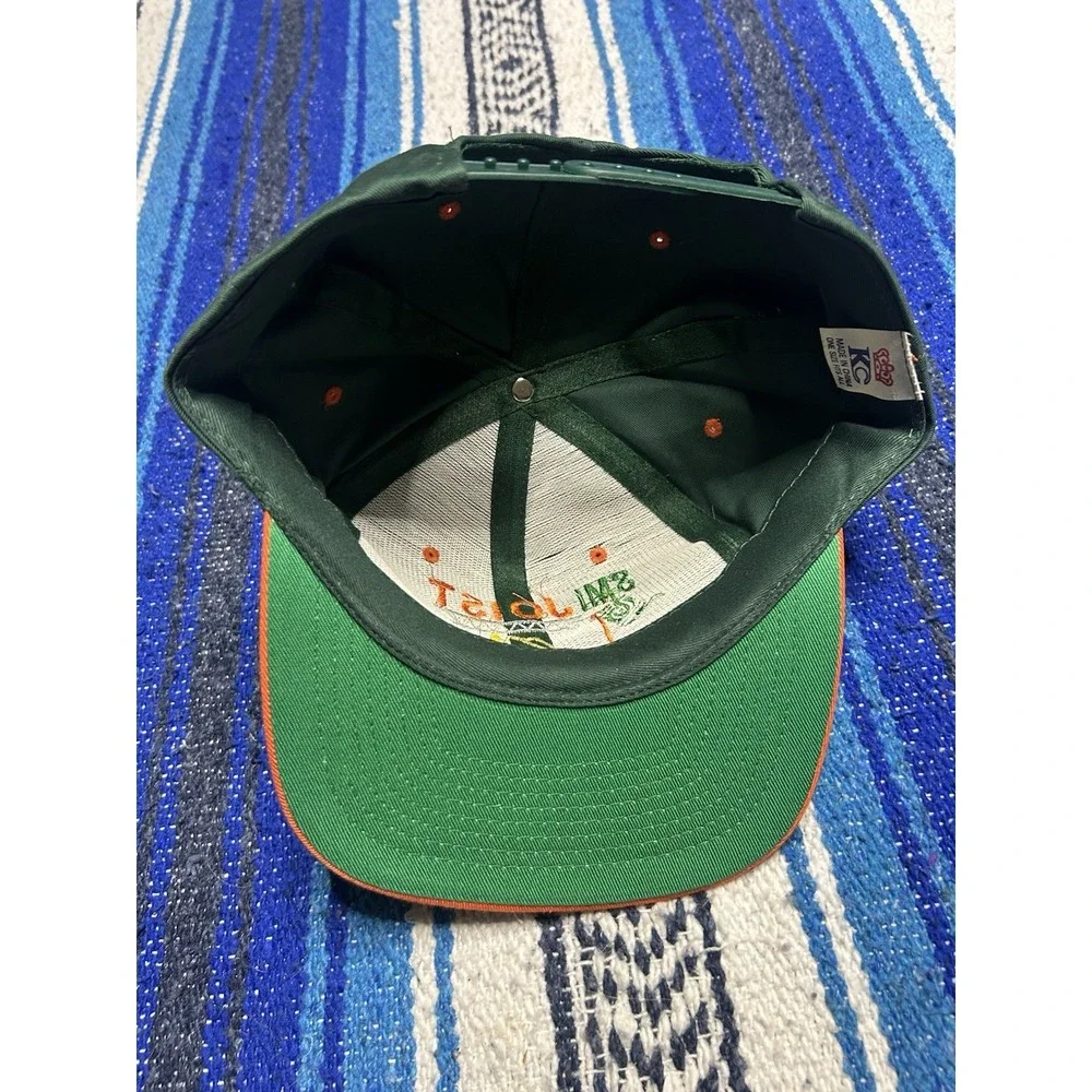 Vintage SMI Joist Nevada Snapback Hat Green Orange Steel Company Fallon
